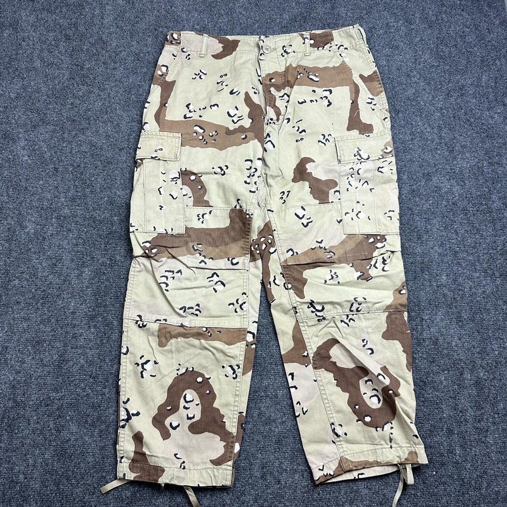 Military Pants Chocolate Chip Desert Storm Camouflage Cargo BDU Men Medium Short